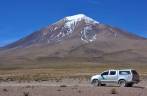A belíssima paisagem altiplânica no caminho entre a Laguna Colorada e o Salar de Uyuni, na Bolívia